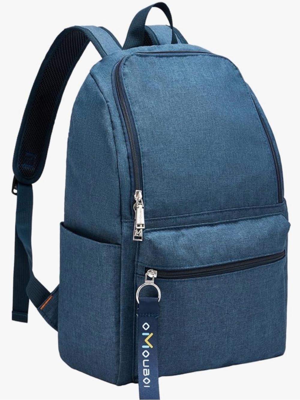 Classic Dark Gray Women's Backpack with Branded Key Tag
